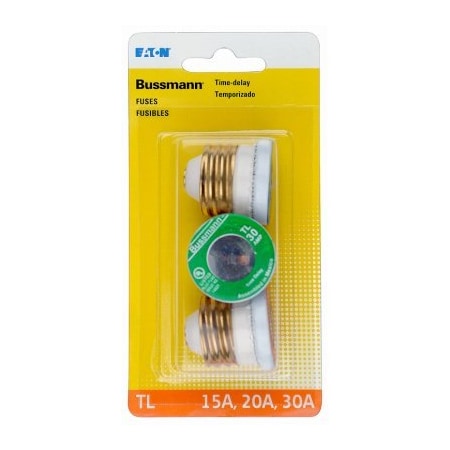 Eaton Bussmann Plug Fuse Kit, Time-Delay, 125V AC, Indicating BP/TL-A